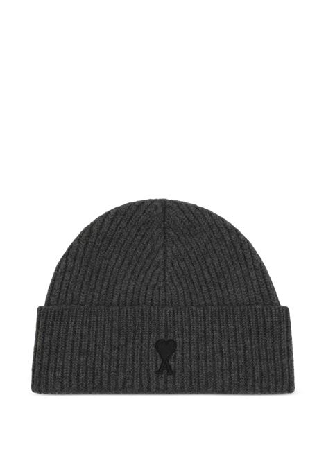 Grey Ami De Coeur wool beanie Ami paris - unisex AMI PARIS | UBO0060180504